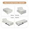 4-in-1 Multi-Function Sofa Bed Chair with Folding Ottoman, Storage Pocket, USB Port for Living Room, Bedroom, Apartment - 4 of 4