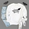 Simply Sage Market Women's Graphic Sweatshirt Come We Fly Broom - 3 of 4