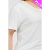 Slickblue Women's Plus Size Short Sleeve Tee, Soft Stretch Fit, Classic Round Neck, 10 Color Options, Size 1XL-3XL - 3 of 4