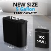 5 Gallon Motion Senor Bathroom Trash Can with Lid, Automatic Garbage Can Touchless, Smart Plastic Waste Basket - 2 of 4
