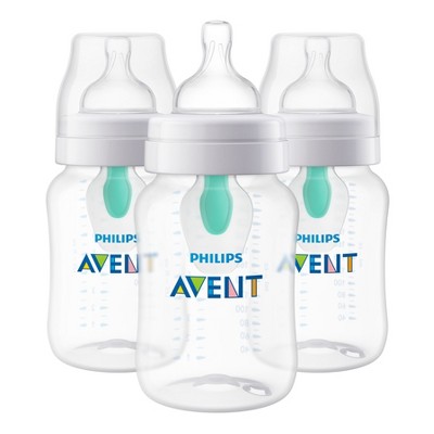 avent anti colic glass bottles