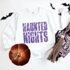 Haunted Nights Block Distressed - Women's Graphic Sweatshirt - 2 of 4