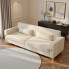 3-Seat Luxury Modern Sofa with Gold Accents - 3 of 4