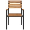 vidaXL Stackable Patio Chairs 4 pcs Solid Wood Acacia and Metal - 4 of 4