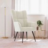 vidaXL Relaxing Chair Light grey Velvet (100% polyester), steel Standard - White Without footrest - 2 of 4