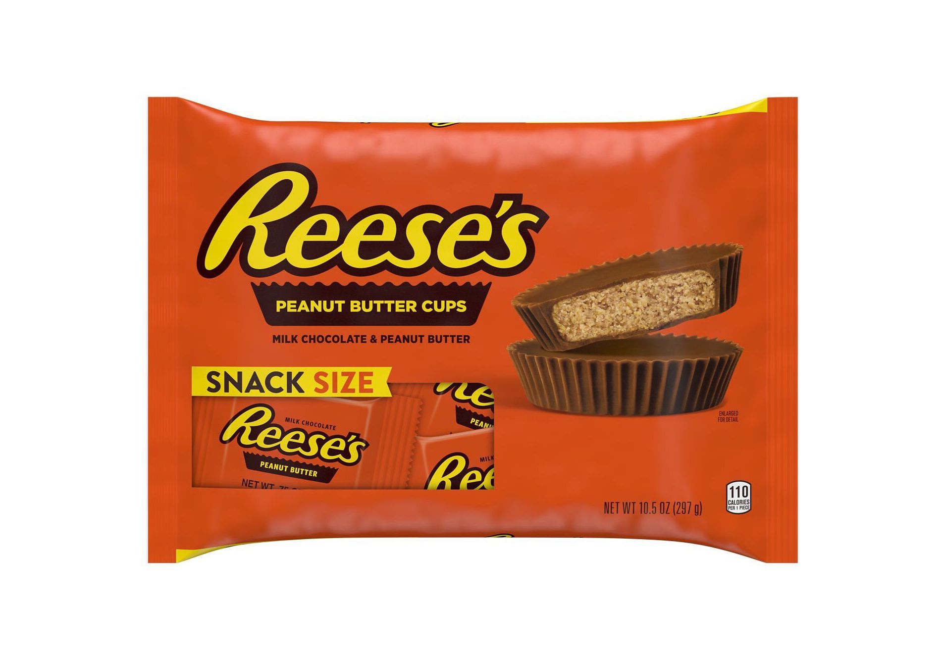 Reese's Milk Chocolate Peanut Butter Cups Snack Size Candy - 10.5oz