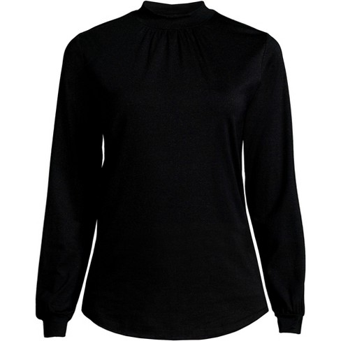 Lands end shop women's mock turtleneck