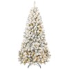 NicBex 5ft Prelit Snow Flocked Artificial Christmas Tree with 498 Branch Tips, 200 Lights and Metal Stand for Indoor - 4 of 4