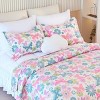 Colorful Butterfly Pattern 3-Piece Comforter Set, King Size – Includes 1 Soft Lightweight Comforter and 2 Matching Pillowcases - 3 of 4