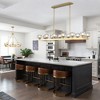 CityFurn 12-Light Modern Rectangle Kitchen Island Chandelier with Glass Shades - 4 of 4