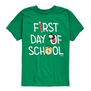 Boys' - Disney - First Day Of School Mickey Short Sleeve Graphic T-Shirt - 1 of 4