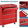 4-Drawer Tool Chest, Rolling Tool Box with Wheels and Lock System, Portable Storage Rolling Tool Chest for Warehouse, Workshop & Repair Shop - 4 of 4