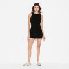 Women's Button-Front Ribbed Mini Skater Dress - Wild Fable™ - 2 of 3