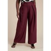 ELOQUII Pleat Detail Trouser With Long Belt - 3 of 4