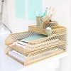 Blu Monaco 6 Piece Interlocking Desk Organizer Set - 2 of 4