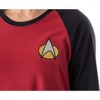 Star Trek Next Generation Women's Juniors Picard Raglan Nightgown Sleep Shirt - 2 of 4