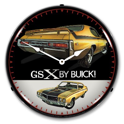 Collectable Sign & Clock | 1970 Buick GSX LED Wall Clock Retro/Vintage, Lighted