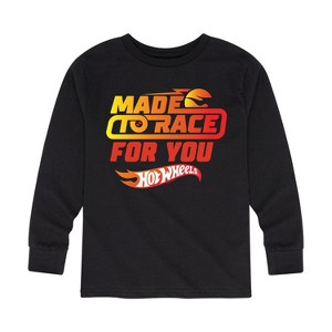 Boys' - Hot Wheels - Valentine's Made To Race Long Sleeve Graphic T-Shirt - 1 of 4