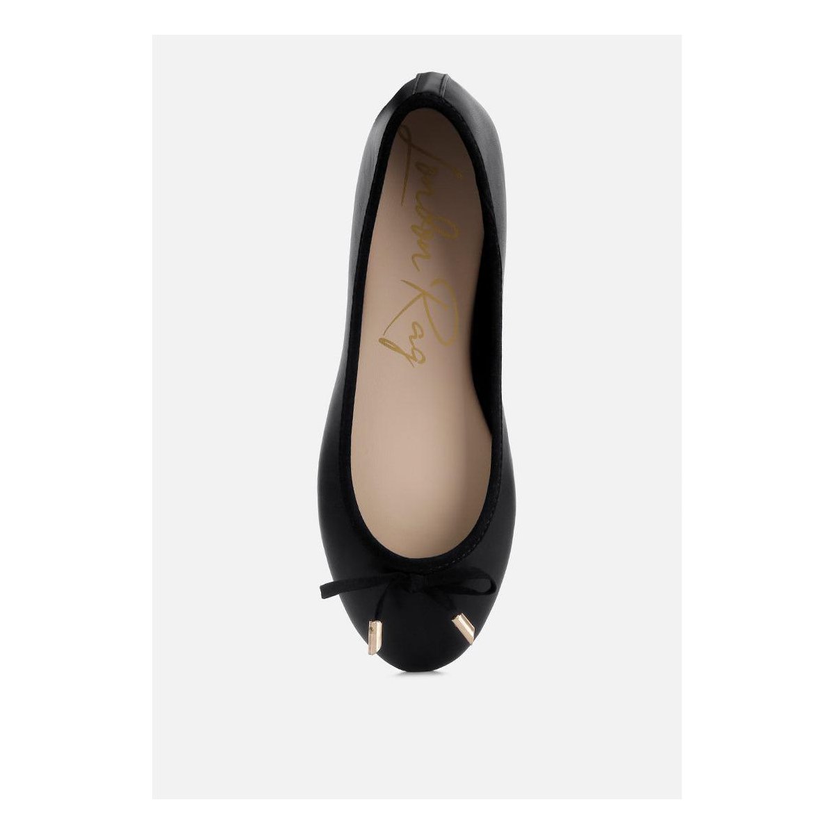 Обувь London Rag Womens Suzzy Bow Embellished Flat Ballerinas 7 — фото 4