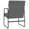 vidaXL Lounge Chair Dark Gray 21.7"x25.2"x31.5" Fabric - Dark Gray - 3 of 4
