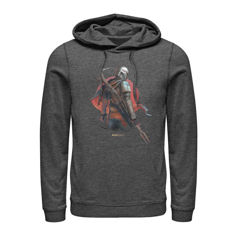 Men's Star Wars The Mandalorian Dusty Sunset Pull Over Hoodie, 1 of 4