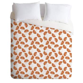 Little Arrow Design Co Ginkgo Leaves Comforter Set - Deny Designs