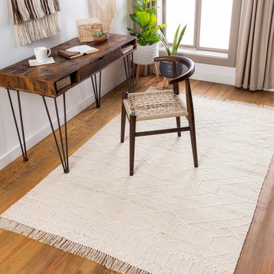 Hauteloom Manby Beige Jute Wool Blend Area Rug