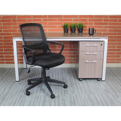 Boss High-Back Adjustable Black Mesh Office Task Chair
