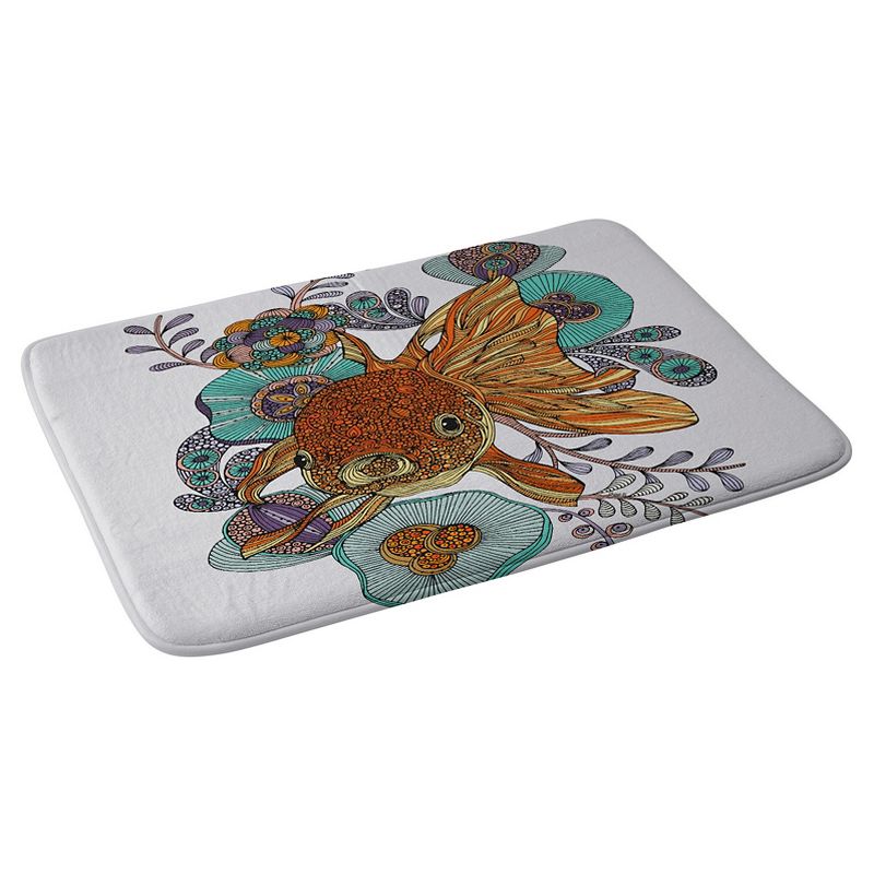 Valentina Ramos Little Fish Cushion Bath Mat Orange - Deny Designs, 3 of 6