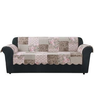 Heirloom Sofa Furniture Protector English Rose - Sure Fit, English Pink