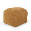 OUTSUPPLY Bean Bag Seats, Plush Microfiber Square Ottoman, Stylish Accent Seat - 3 of 4