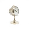 TopComfy Decorative Object Tabletop Globe on Aluminium Tripod Stand for Modern Home Decor, Silver, 5"*4.5"*9" - 4 of 4