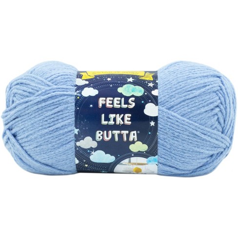 Lion Brand Yarn 215-106ae Feels Like Butta Ice 3 Pack Baby Yarn, Blue