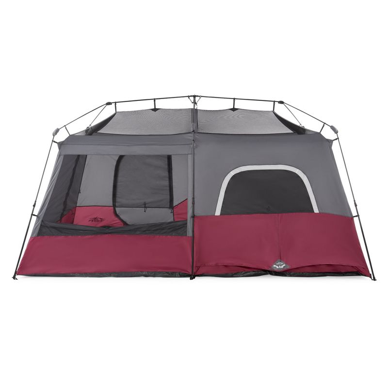Core Eqipment 14'x9' 9-Person Instant Cabin Tent with Rain Fly and Carry Bag - Red, 2 of 7