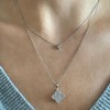 Adornia Rhodium Plated Flower White Mother of Pearl Necklace - 2 of 4