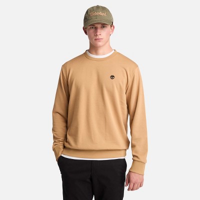 Timberland Men's Oyster River Chest Logo Loopback Crew Neck Sweatshirt