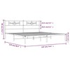 vidaXL Black Metal Bed Frame with Headboard, Robust Steel Construction, Extra Storage Space - 4 of 4