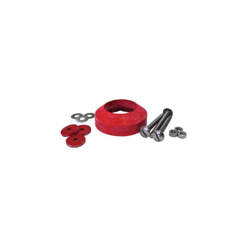 Korky 2 inch Hardware Kit and Tank to Bowl Gasket, 1 of 5