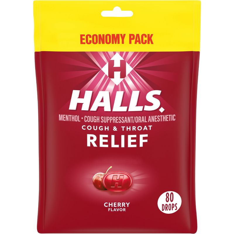 Halls Cough Drops - Cherry - 80ct, 1 of 13