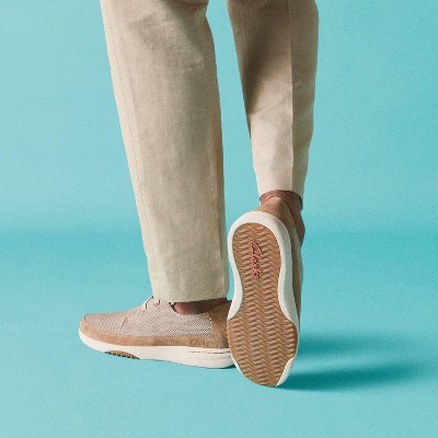 Clarks Mens Easeway Lace Sand Combination Shoes 11 Medium — фото 2