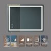 32x24inch Bathroom Led Classy Vanity Mirror with focused backplane,High Lumen,Dimmable Touch,Wall Switch Control - 2 of 4