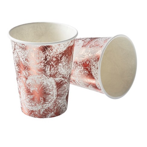 Silver Spoons Floral Design Disposable Coffee Cups, Heavy Duty Drinking Hot  Cups, 9 Oz., - (18 Pc), Floral Collection : Target