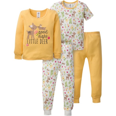 Toddler Girls' 4pc Afro Unicorn Striped Snug Fit Pajama Set - Pink 12m :  Target
