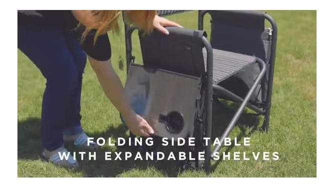 Picnic Time Fusion Chair - Black, 2 of 14, play video