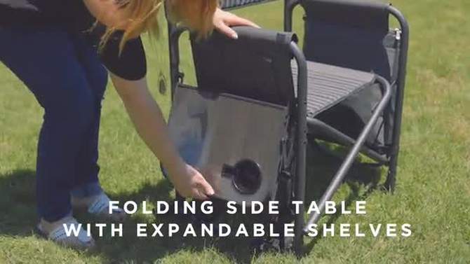 Picnic Time Fusion Camping Chair - Gray, 2 of 14, play video