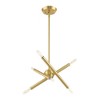 Livex Lighting Soho 6 - Light Chandelier in  Satin Brass - 4 of 4