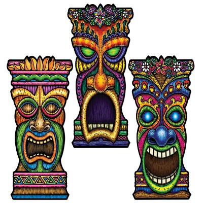 Beistle 22" Tiki Cutouts; 9/Pack 55331