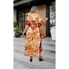 LA LEELA Women's Summer Holiday Beach Casual Dailywear Loose Caftan Long Boho Sleepwear Loungewear Dashiki House Dress 2X-3X Red, Sun - 2 of 4