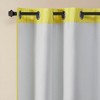 MAYEERTY Chevron Printed Room Darkening Grommet Top Panel Pair - 3 of 4