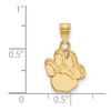 Black Bow Jewelry 14k Yellow Gold Pittsburgh Panthers NCAA Small Pendant - 2 of 3